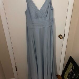 Elegant Blue Sleeveless Dress